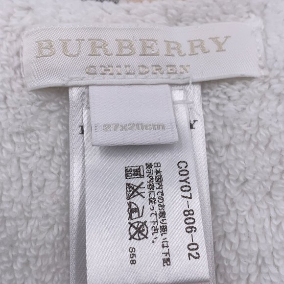 Authentic Burberry Baby Bib White - Picture 4 of 12